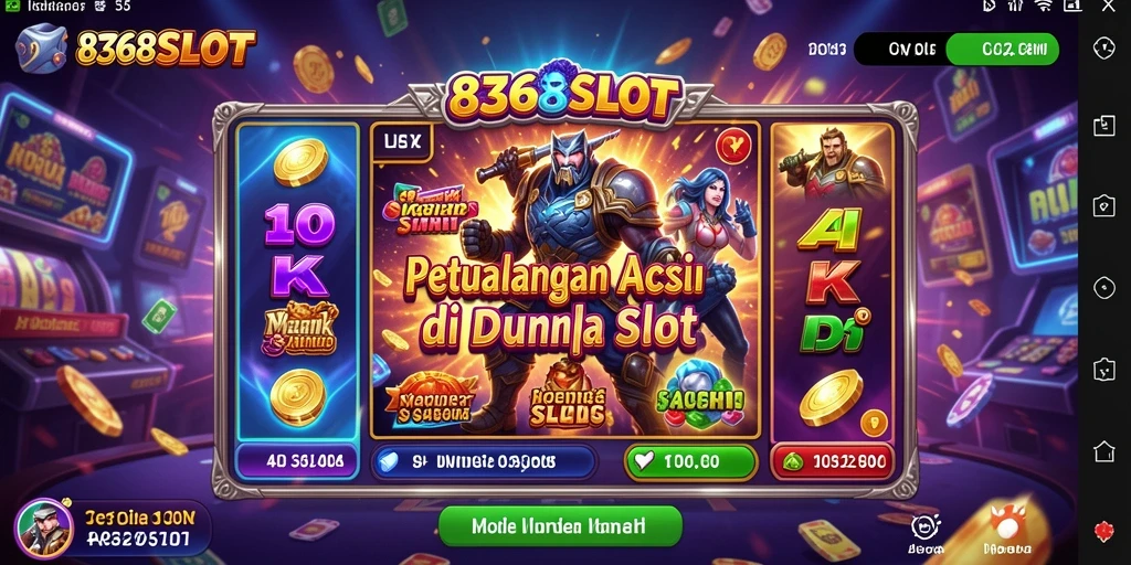 Gameplay seru 8368SLOT dengan pengalaman slot yang menegangkan.