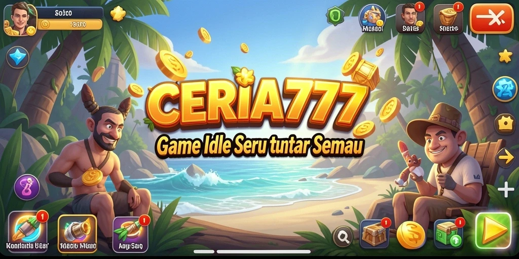 Screenshot utama CERIA777 menampilkan gameplay yang menarik dan visual yang cerah.