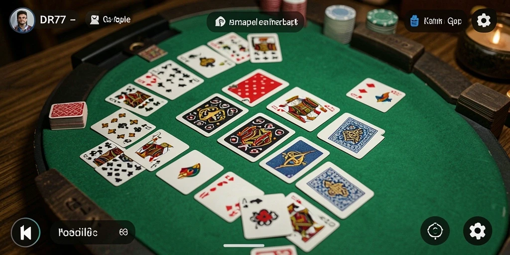 Screenshot menampilkan gameplay seru Gaple di IDR77.