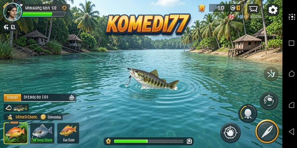 Tangkapan ikan beragam dalam gameplay seru KOMEDI77.