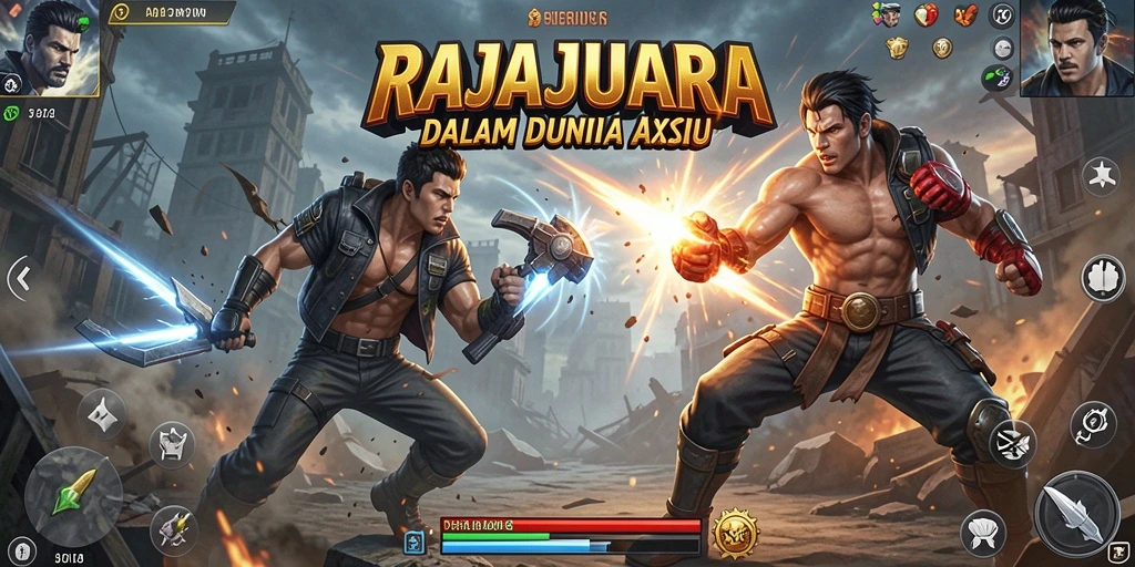 Tampilan gameplay RAJAJUARA yang mendebarkan dan penuh aksi.