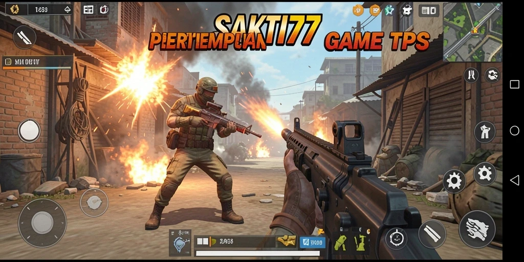 Tangkapan layar SAKTI77 menunjukkan aksi tembak-menembak yang memukau.