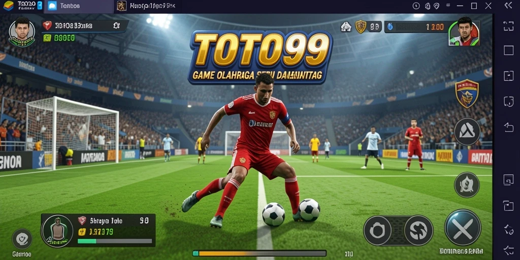Screenshot menampilkan aksi intens dalam permainan olahraga TOTO99.