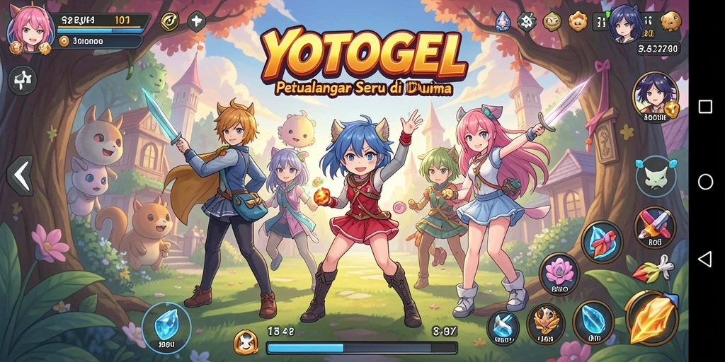 Tangkapan layar utama YOTOGEL menampilkan pertempuran epik di dunia anime.
