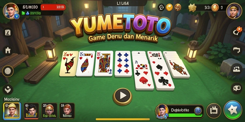 Tampilan gameplay menarik YUMETOTO dengan teman-teman online.